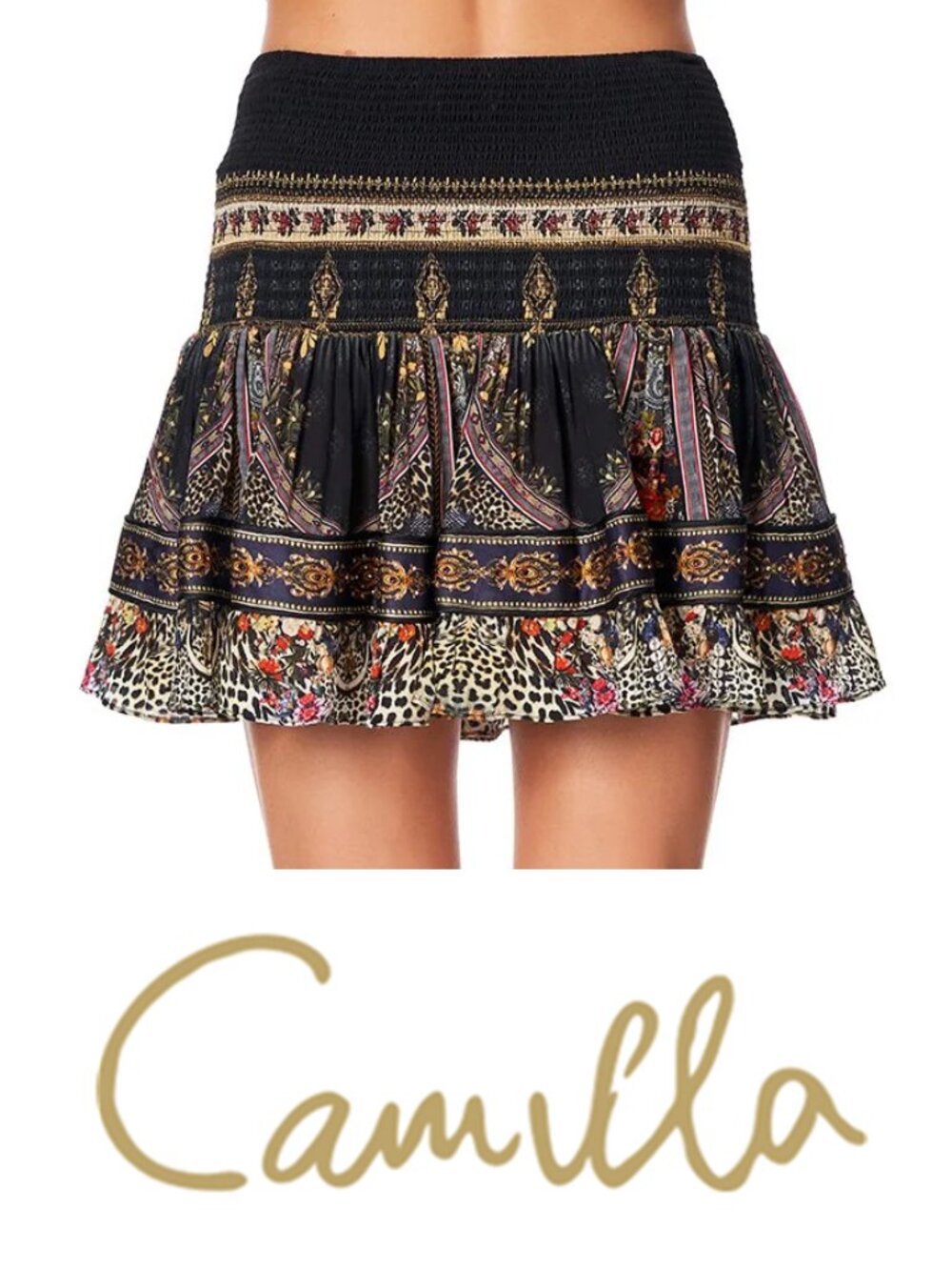 Camilla Marais at midnight short shirred skirt S - Picture 5 of 12